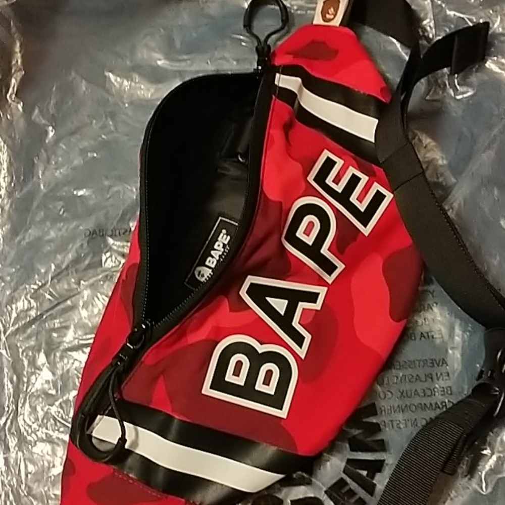A Bathing Ape Color Camo Waistbag